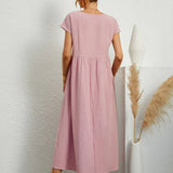 Gabrielle™ — Flowing Midi Dress with Timeless Elegance