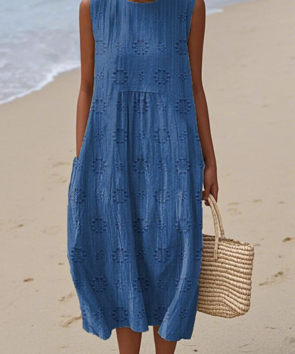 SARA | PATTERNED MIDI DRESS