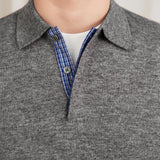 Toronto Wool Blend Long Sleeve Polo