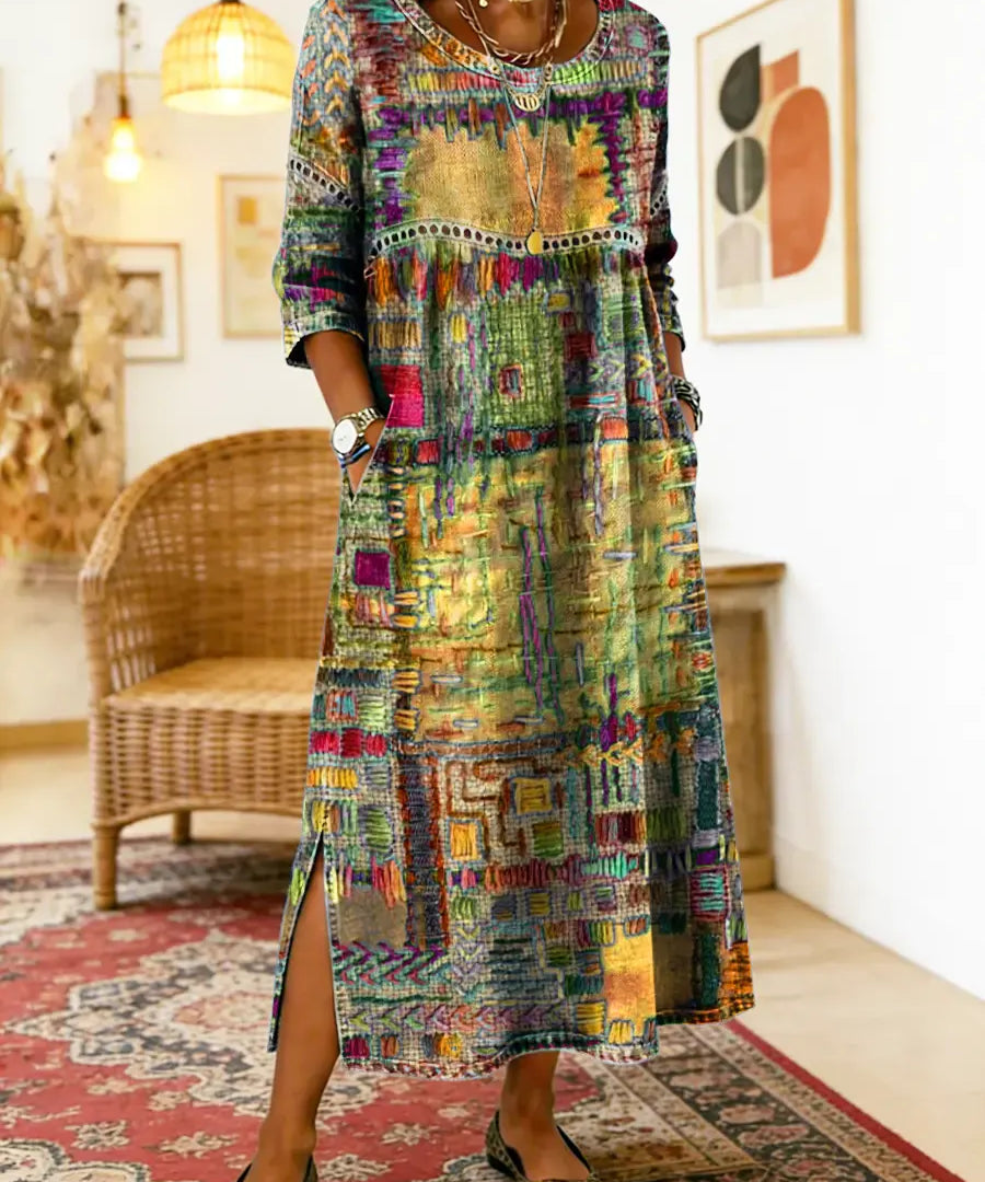 Sabine™ — BOHEMIAN PRINT MAXI DRESS