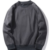 Basic Crew Neck Sweatshirt & Jogger Pants