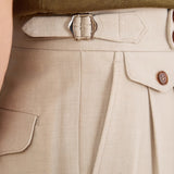 Catanzaro High Waisted Straight Fit Trousers