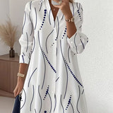 Claudine™ — Elegant and flowing shirt dress