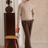 Dolomites Cable Knit Wool Blend Jumper