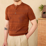 Navajo Cotton Blend Henley T-Shirt