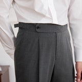 Ivy Straight Fit High Waisted Trousers