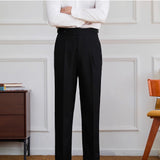 Ivy Straight Fit High Waisted Trousers