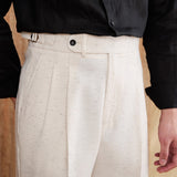 Bruno Straight Fit High Waisted Trousers