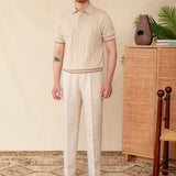 Bari Cotton Blend Short Sleeve Polo Shirt
