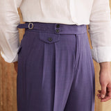 Catanzaro High Waisted Straight Fit Trousers