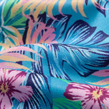 Tropical Plants And Orangutan Print Button Up Shirt & Swim Shorts