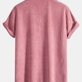Short Sleeve Corduroy Cuban Shirt & Shorts