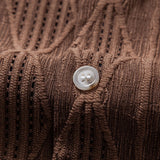 Geometric Jacquard Cuban Shirt & Straight Leg Linen Pants