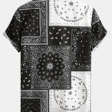 Paisley Print Button Up Shirt #Random Pattern Design#