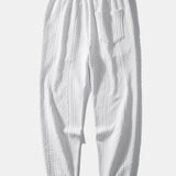 Long Sleeve Geometric Jacquard Arc Hem T-Shirt & Jogger Pants