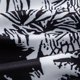 Palm Trees Print Button Up Shirt & Man Mid Length Drawstring Swim Shorts