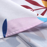 Colorful Leaf Print Button Up Shirt & Swim Shorts