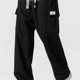 Relax Fit Straight Leg Jersey Cargo Pants