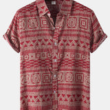Tribal Print Button Up Shirt