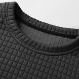 Relax Fit 2 In 1 Waffle Crew Neck Sweatshirt