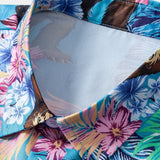 Tropical Plants And Orangutan Print Button Up Shirt & Swim Shorts