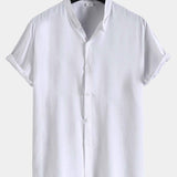 Stand Collar Shirts #This item will shrink after washing, so we highly recommend choosing one size up#