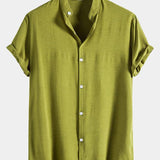 Stand Collar Shirts #This item will shrink after washing, so we highly recommend choosing one size up#