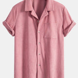 Short Sleeve Corduroy Cuban Shirt & Shorts