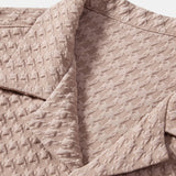 Houndstooth Jacquard Cuban Shirt & Straight Leg Linen Pants