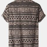 Tribal Print Button Up Shirt