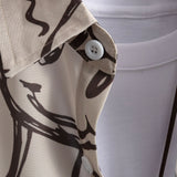 Smiley Print Button Up Shirt