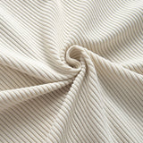 Long Sleeve Corduroy Cuban Collar Shirt & Straight Leg Linen Pants
