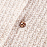Short Sleeve Knitted Waffle Cuban Shirt & Straight Leg Linen Pants