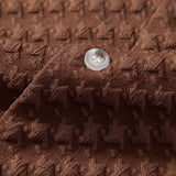 Houndstooth Jacquard Cuban Shirt & Straight Leg Linen Pants