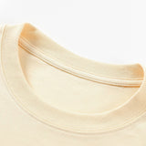 Basic Long Sleeve Heavy Weight Arc Hem T-Shirt