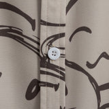 Smiley Print Button Up Shirt